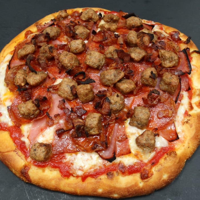All Meat Special Pizza.