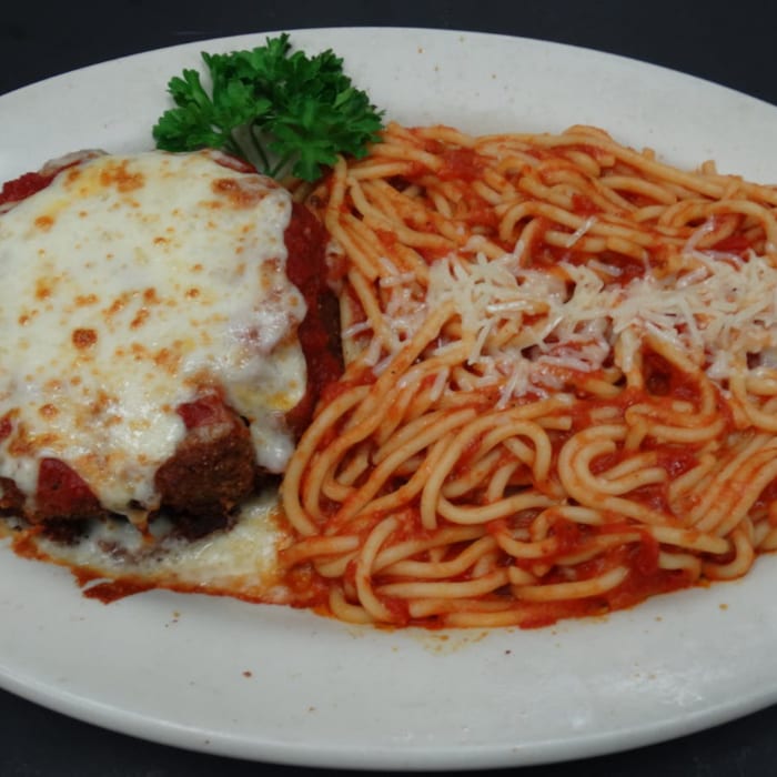 Chicken Parmesan Pasta.