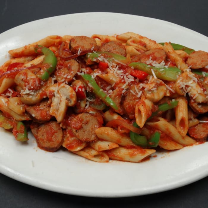 Sausage And Peppers Rustica.