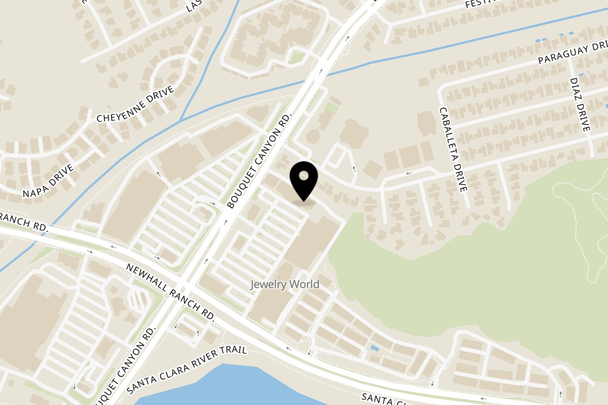 Map showing the location of Di Marco's Pizza Saugus on 26570 Bouquet Canyon Road in Santa Clarita